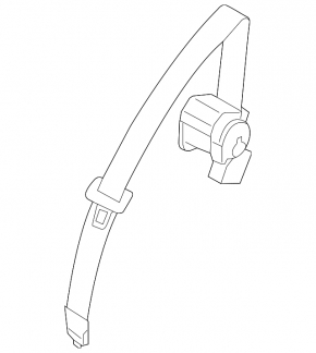 Seat belt rear central Kia Niro 17-22 HEV, PHEV gray