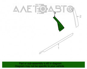 Door trim side rear left Ford Focus usa 08-11 rear structure