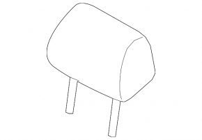 Headrest 2nd row central Audi Q3 8U 15-18 black leather