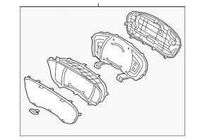 Instrument cluster Hyundai Santa FE 19-20