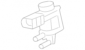 Exhaust solenoid valve Porsche Cayenne 958 11-16 4.8 Turbo