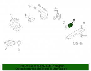 Airbag sensor rear left Subaru Impreza 17-23 GK