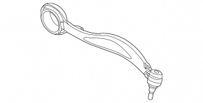 Lower front left arm Mercedes GLK-class X204 10-15 front