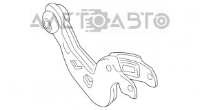 Upper rear right arm Mercedes GLA 14-20