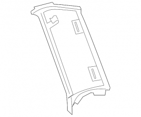 Right rear pillar trim panel in front of the window, Mercedes GLC 16-22, beige, for cleaning