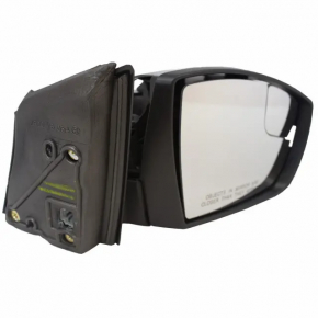 Right side mirror assembly Ford Focus mk3 11-14 pre-rest usa red with turn signal, housing edge curved