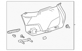 Lincoln MKC 15-19 Brown Tailgate Trim