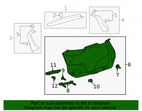 Lincoln MKC 15-19 Brown Tailgate Trim