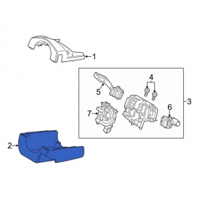 Ford Mustang mk6 15-23 Steering Column Assembly, 2-Piece