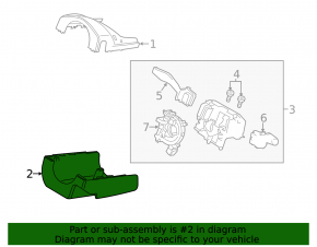 Ford Mustang mk6 15-23 Steering Column Assembly, 2-Piece