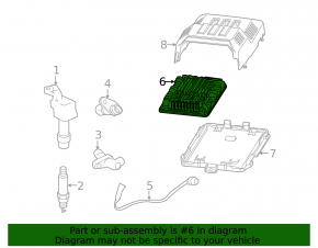 ECU block engine computer Chevrolet Equinox 10-11