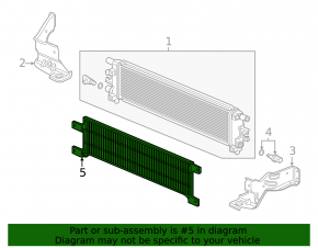 Protective grid for inverter radiator Honda CRV 20-22 hybrid
