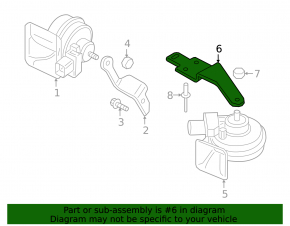 Bracket signal low Audi A6 C8 19-