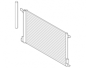 Air conditioning radiator condenser Audi Q7 16-
