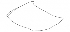 Hood bare Toyota Venza 21 - aluminum