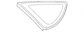 Window blind glass rear left Toyota Prius 20 04-09