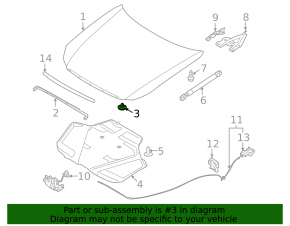 Nissan Rogue Sport 17-19 Hood Bumper Small