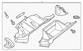 Nissan Altima 13-18 glove compartment, beige