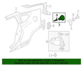 Honda CRZ 11-15 Fuel Filler Door Assembly