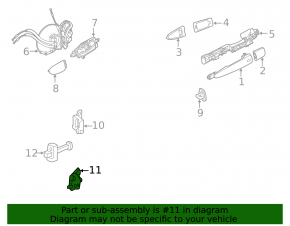 Upper door hinge front right Nissan Maxima A36 16-