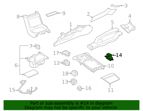 Parking button Subaru Forester 19-24 SK