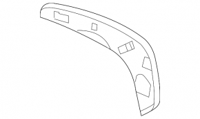 Left side mirror for Toyota Rav4 16-18 with turn signal, heated and BSM