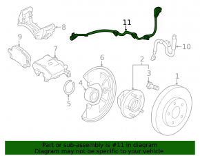 ABS Sensor Front Left Buick Encore 13-19