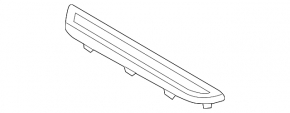 Door sill insert rear left Porsche Cayenne 958 11-17 chrome, scratches
