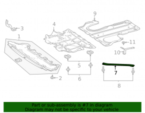 Front subframe strut left Mercedes GLC 16-22