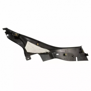 Rear pillar trim lower left Ford Fiesta 11-19 4d black, scratch