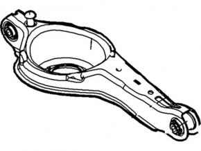 Lower control arm for rear left spring, Ford Focus mk3 11-18