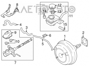 Nissan Murano Z51 09-14 Vacuum Booster