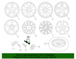 Wheel bolt secret Porsche Macan 15-