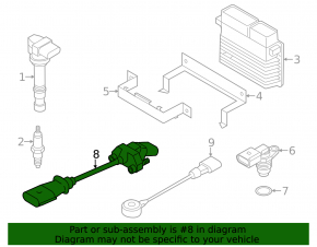 Crankshaft Position Sensor Beetle 12-14 2.5 CBUA