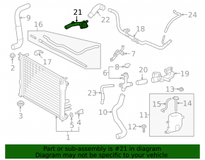 Thermostat housing Lexus RX350 16-22