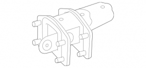 Right rear bumper reinforcement bracket for Mercedes CLA 14-19 USA