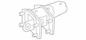 Right rear bumper reinforcement bracket for Mercedes CLA 14-19 USA