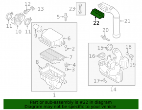 Air intake Hyundai Elantra UD 11-13