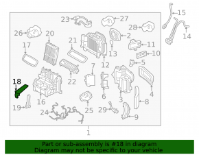 Volvo XC90 16-24 heater air temperature sensor