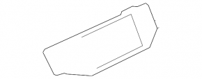 Central front panel air duct deflector VW Atlas 20-23 black gloss