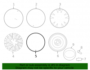 Wheel disk R18 Lexus ES350 13-18 pre-rest, curb