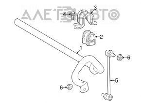 Front left stabilizer link for Lexus ES 19-26