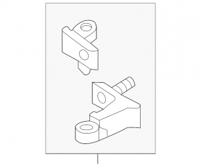 Door hinge upper front right Audi A6 C8 19-