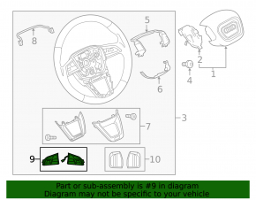 Steering wheel controls Audi Q7 16-19