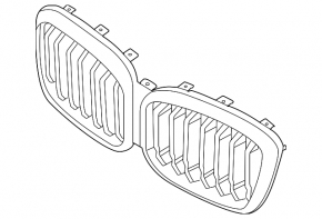 BMW X3 G01 22-24 Chrome Radiator Grille
