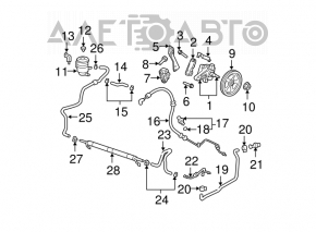 Power Steering Cooler for 07-09 Acura MDX