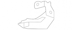 Subaru XV Crosstrek 13-17 interior hood lock release handle without cable, with bracket