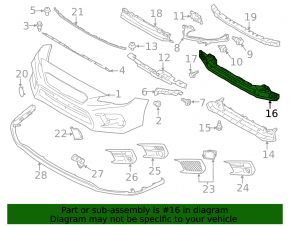 Subaru WRX 15-21 front bumper reinforcement