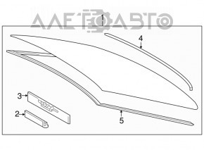 Lexus Hs250h rear window 10-12 sand, scratches