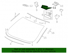 Honda Civic XI FE/FL 22-26 Interior Mirror Cover (3 Pieces)